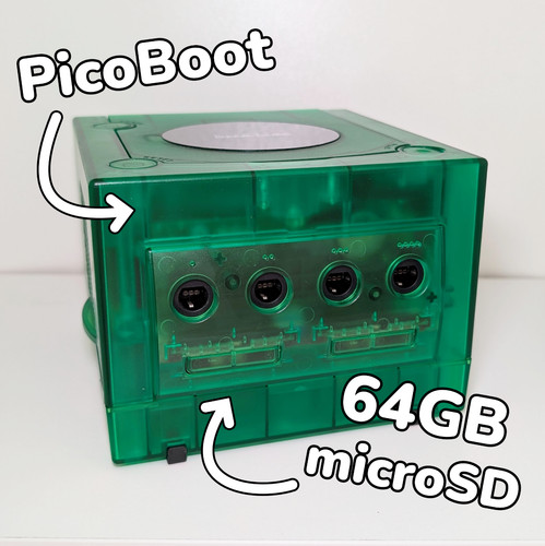 Gamecube with picoboot 64gb - gamecube,