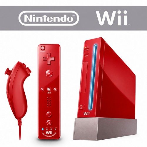Console nintendo wii rossa - console, +